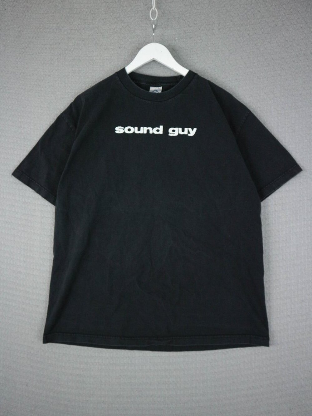 Sound Guy Alstyle Faded Black Mens Tee XL Y2K 2000's